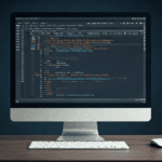 alt_text: Realistyczny obraz edytora tekstu z kodem XML, podkreślający znaczenie plików XML.